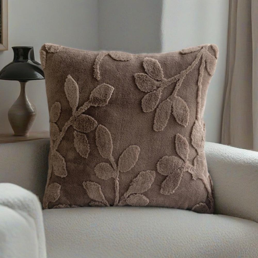 1pcs Plush Jacquard Throw Pillow Cover Modern Simple Stamping Waist Cushion Cover Decor Home Decorative Pillowcases