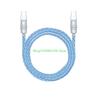 Type C Braided Eight Cored Silver Plated Copper Cable Enhances Durability and Rapid Charging For Phone16 Tablets mate70