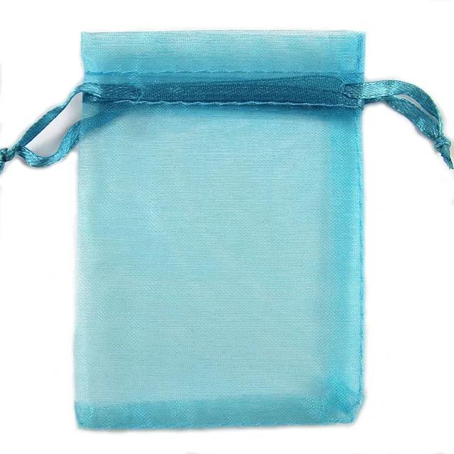 New 50Pcs Organza Bag Jewelry Packaging Gift Candy Wedding Party Goodie Packing Favors Pouches Drawable Bags Present Sweets Pouc