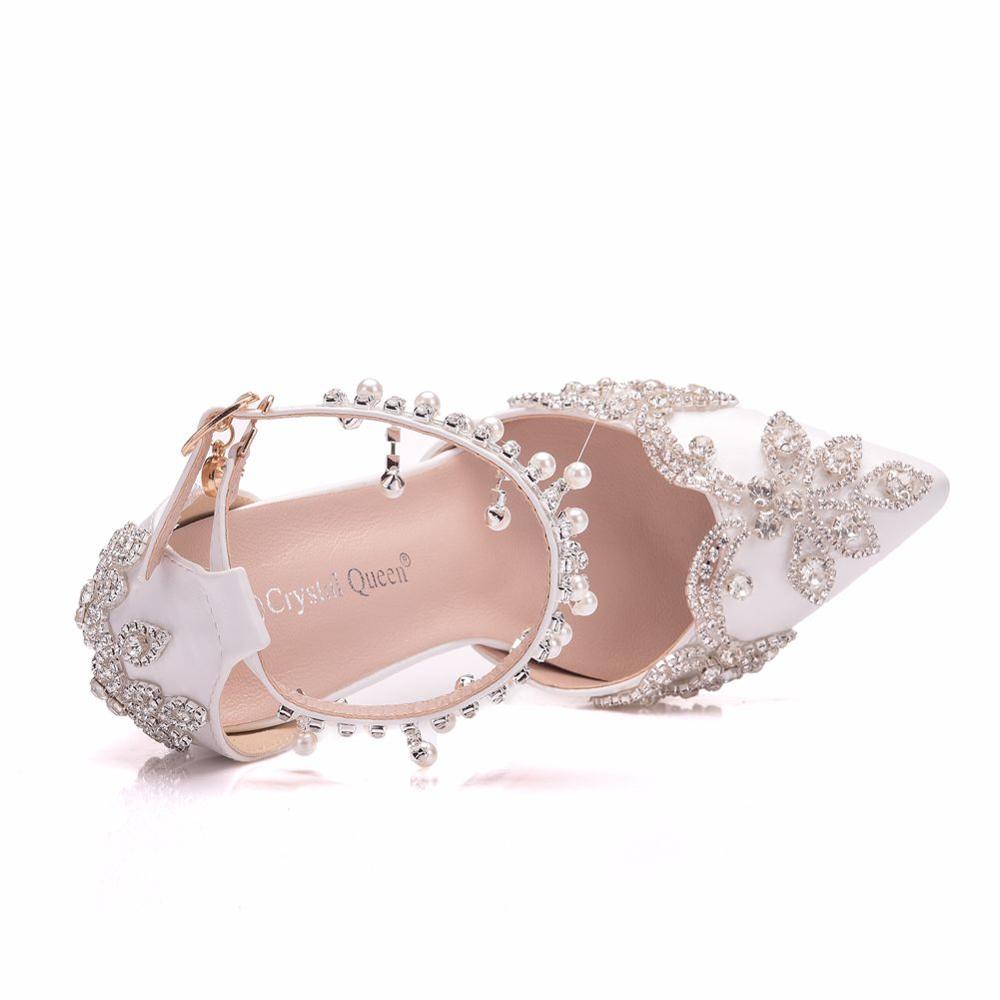 Свадебная обувь с кристаллами Queen, туфли-лодочки с кристаллами на каблуке для невесты, роскошные босоножки на квадратном каблуке для рождественской вечеринки и вечеринки, женская обувь