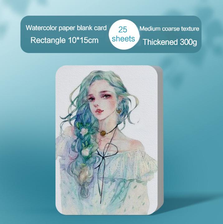 Подкладка для sealing акварельной бумаги 32K/16K/8K 20/25 Листов 300 г/м² для Рисования Школьные Принадлежности Профессиональная Квадратная/Круглая Акварельная Бумага