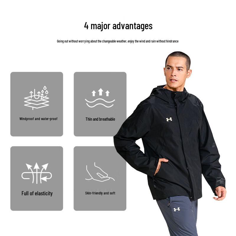 Under Armour Мужская тканая куртка с капюшоном