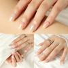 24 шт./компл., наклейки для быстрых ногтей Аврора, однотонные накладные ниалы, переносные водонепроницаемые маникюрные готовые ногти
