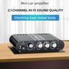 ST-838 2.1-канальный HiFi усилитель мощности, регулировка низких и высоких частот, стерео усилитель звука 80 Вт * 2, мини-мультимедийный плеер