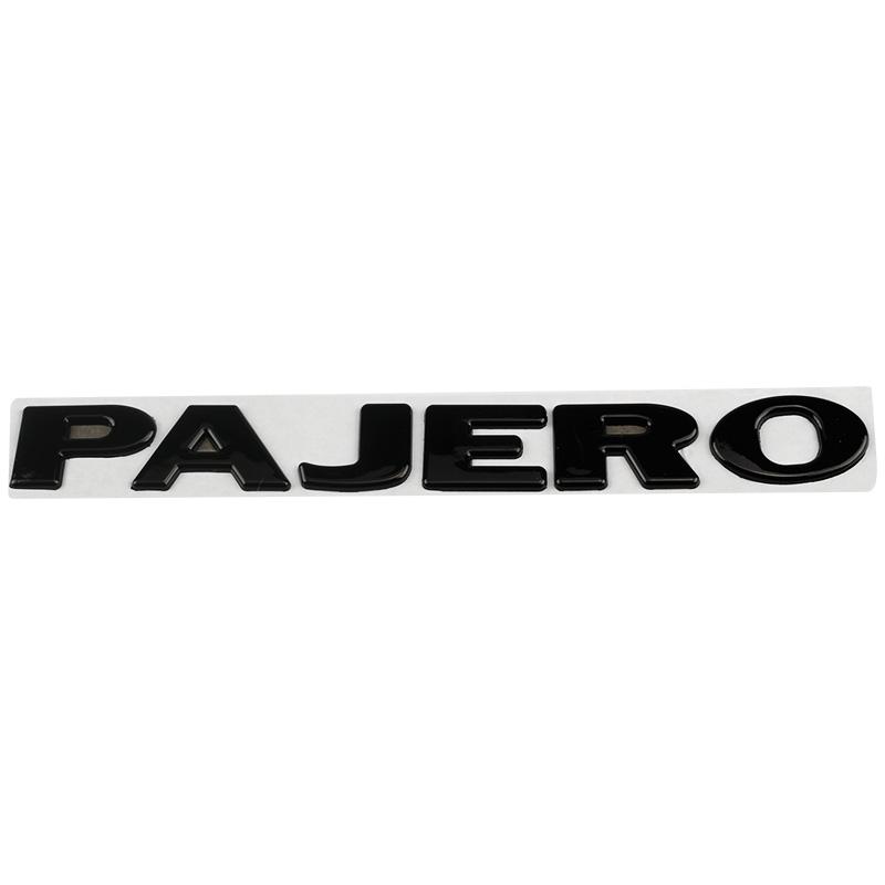 Car Metal Rear Trunk Side Door Letters Words Logo Badge Emblem Decals Sticker For Mitsubishi PAJERO Styling Auto Accessories PO2
