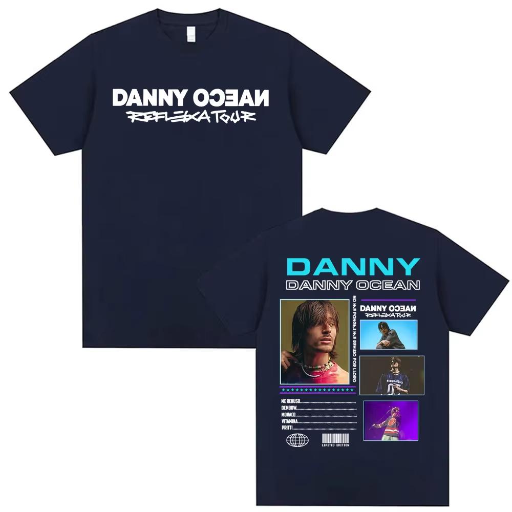 Danny Ocean 2026 Reflexa Tour 2026 Concert T Shirt Mens Clothing Hip Hop Pop Music Tee Shirt pure Cotton Cozy Shortsleeved top