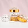 1Pcs Luxury Diamond 50G Glass Face Cream Jar With Lid Acrylic Cosmetic Jar Container For Cream Lotion Jars Travel Lotion Bottle
