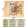 Cupheads & Mugmans Warm Soft Blankets Cartoon Kids Plush Throw Blanket Funny Home Decor Flannel Bedspread Sofa Bed Cover