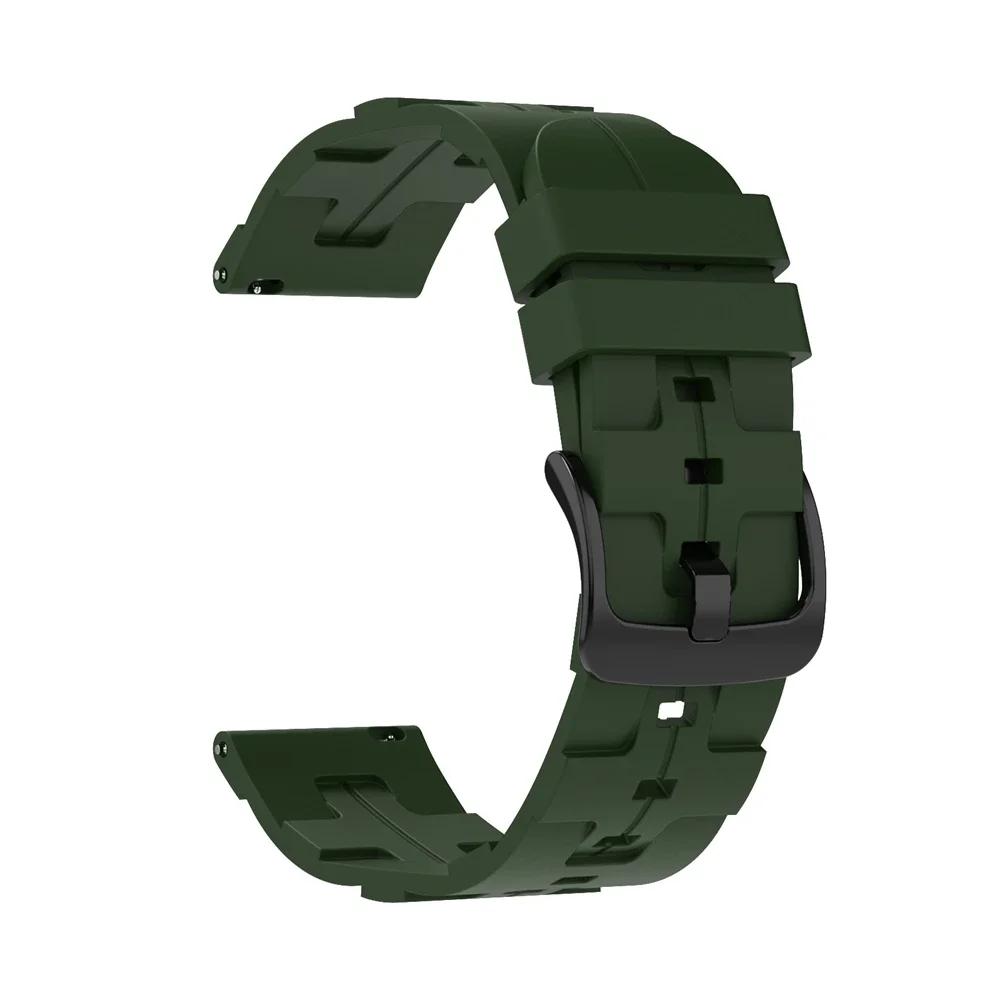 20mm 22mm Watchband Silicone Strap for Samsung Galaxy Watch 7/6/5/4 44/40mm 6 4Classic Gear S3 Band Bracelet for Huawei GT3 4Pro