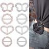 Butterfly Shape Heart Shape Decorative Buckle Ring Clip T-Shirt Clip Buckle Round Circle Scarf Ring