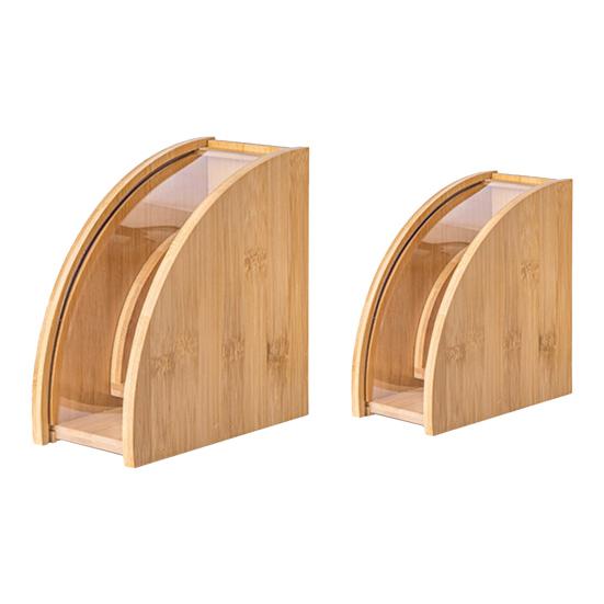 Держатель для кофейных фильтров Yousheng Wood с пылезащитной крышкой, многофункциональная вертикальная стойка для хранения для фильтровальной бумаги 101 102 для дома, офиса, кафе