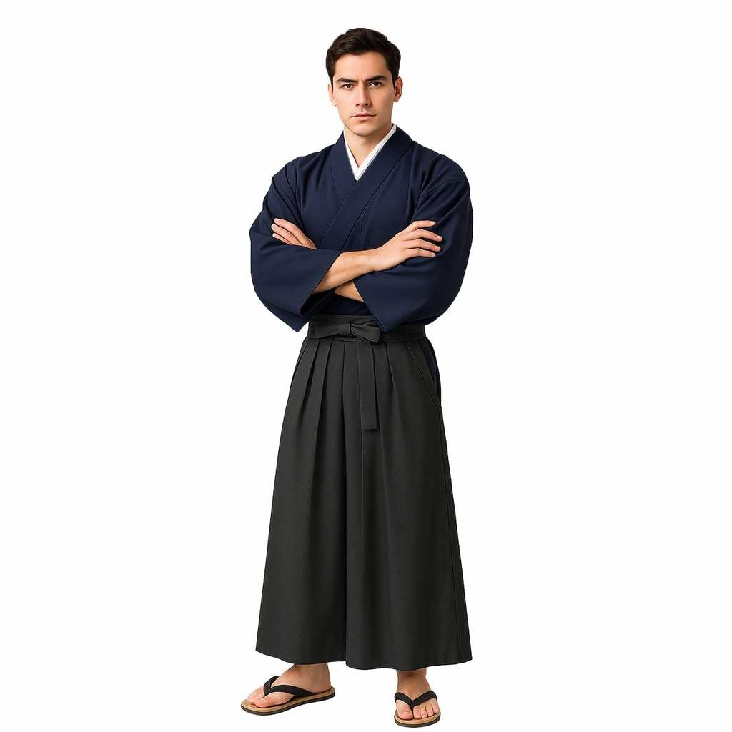 Костюм кимоно для косплея самурая с костюмом самурая Кэнсина [monoii] хакама,