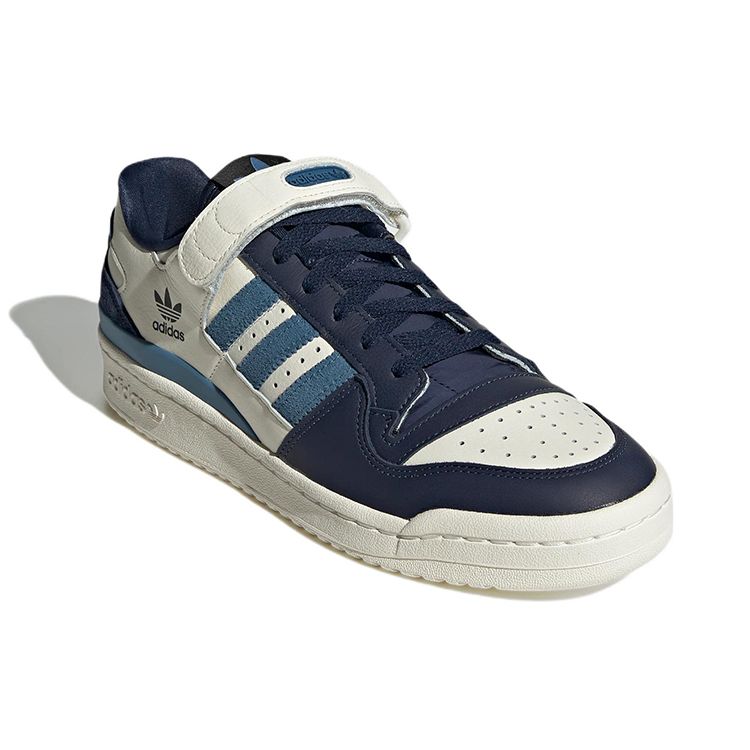 Adidas Originals Forum 84 Low Leather Suede Comfortable Low-Top Sneakers Unisex Sneakers Deep-Navy-Blue GX2162