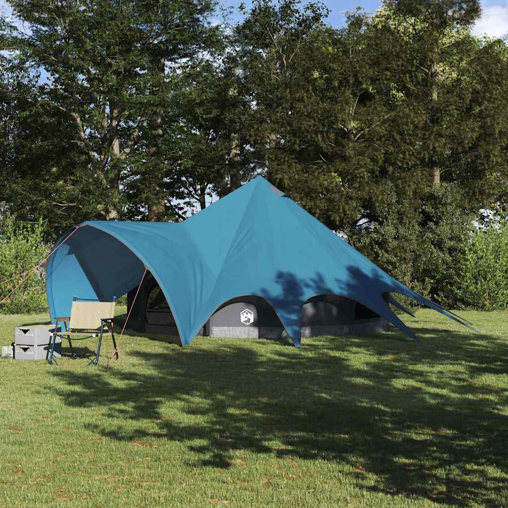 Teepee Tent for 5 Persons Blue and Gray 415 x 415 x 247 cm