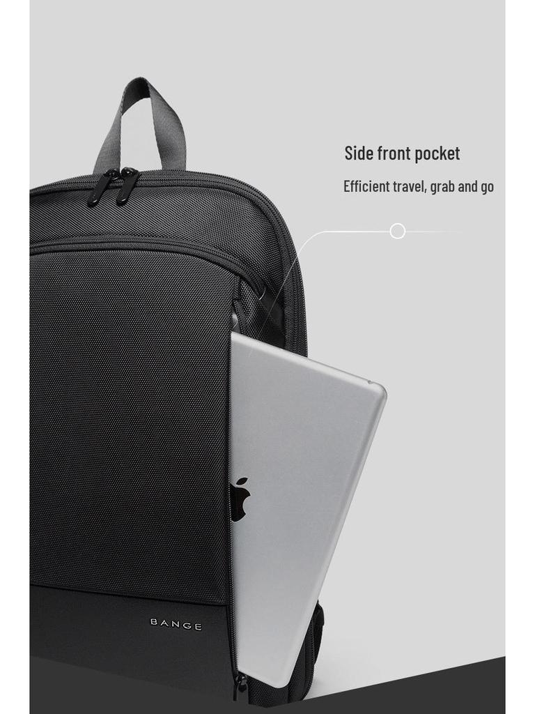 BANGE Ultrathin Expandable Waterproof Backpack for Men - Large Capacity Business & Multifunctional Laptop Bag