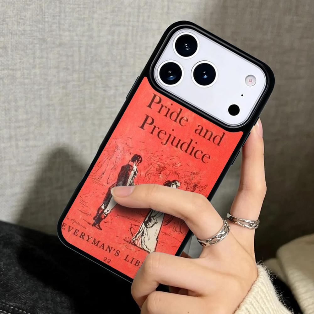 Чехол Case для iPhone 17 Air 16 Pro Max 15 Plus 11 13 Mini 14 12 Задняя крышка телефона Чехол-книга Джейн Остин