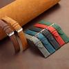 Leather Watch Strap 14mm 16mm 18mm 20mm 22mm 24mm for Samsung Galaxy Watch7/6/5/4 Vintage Brown Quick Release Universal Bracelet