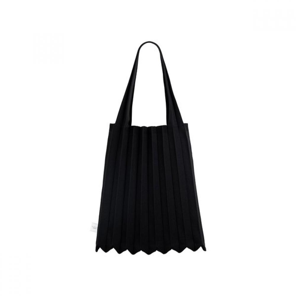 Pleatsmama Black Shoulder Bag New