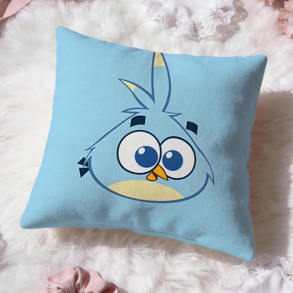 Милая Мультяшная Наволочка Angry Birds Премиум Комфорт Двусторонняя Подушка - Дизайн Два в Одном Для Любой Комнаты и Салона Автомобиля