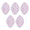 5 Pieces Reusable Sanitary Pads for Women Water Absorption Washable Cloth Menstrual Napkin 18x25cm