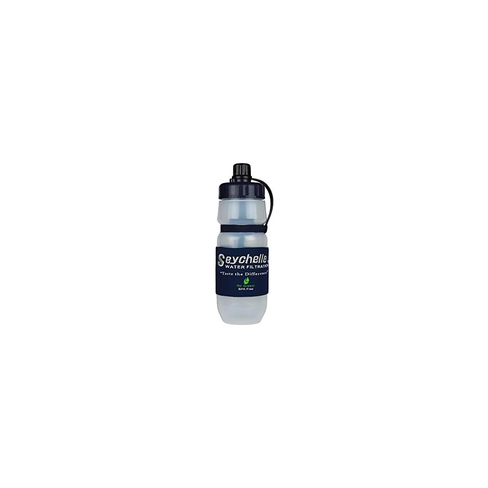 Seychelle Survival Plus Portable Water Purifier Bottle [Includes Japanese Instruction Manual and