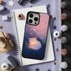 Милый Мультяшный Кот Арт Чехол для Телефона iPhone 17,14,11,15,16,13,12,Pro,Max, Для Magsafe,Plus,Mini, Магнитный Чехол с Беспроводной Зарядкой