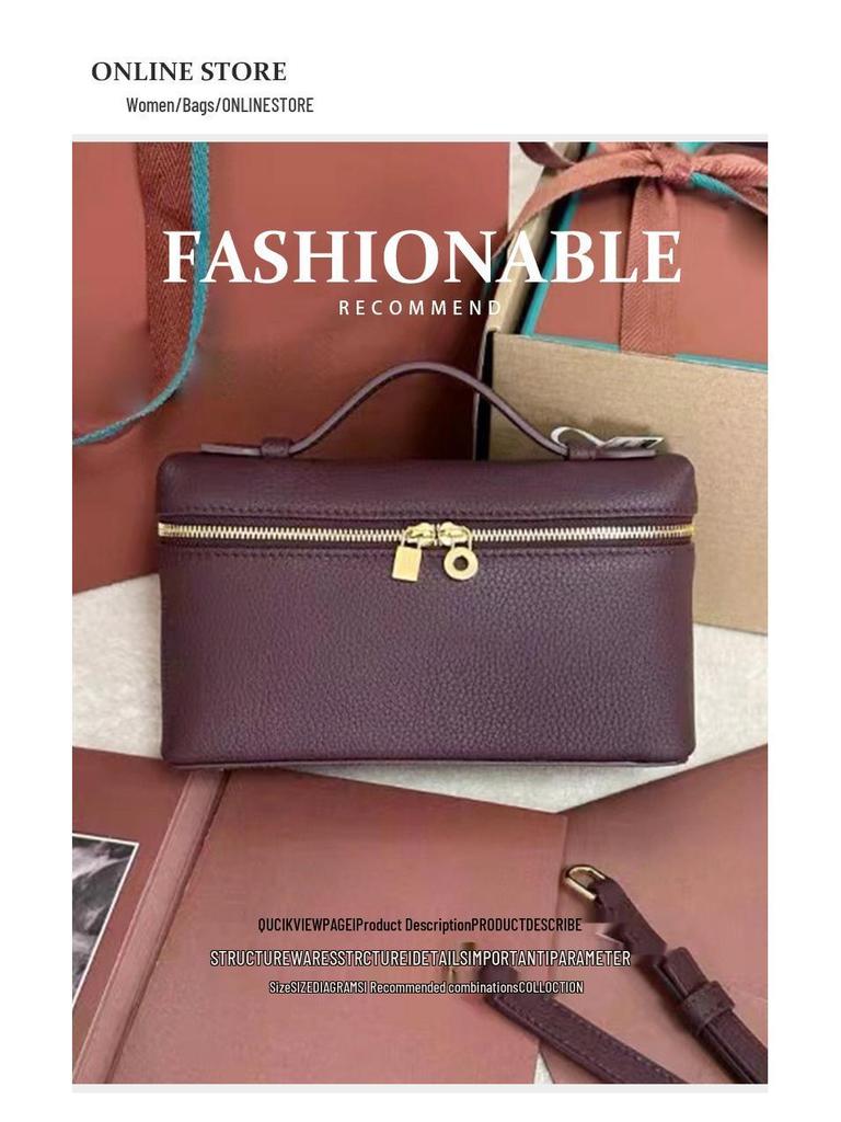 Итальянская L19 Кожа коровы с зернистой личи фактурой Сумка кроссбоди для ланча и Сумка