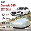 Для Genesis G80 2017-2024 Защита от непогоды Полные чехлы для автомобиля 190T Чехол от снега Солнцезащитный козырек Пылезащитный чехол Аксессуары для экстерьера автомобиля
