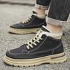Новые зимние ботинки Мужская хлопковая обувь Зимняя водонепроницаемая теплая плюшевая уличная повседневная обувь Зимние ботинки Нескользящие ботильоны Мужские