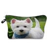 Women Dog Print Cosmetic Bag Toiletries Organize Travel Storage Case 6774