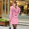 Womens Winter Lapel Wool Coat Trench Jacket Long Sleeve Overcoat Outwear 