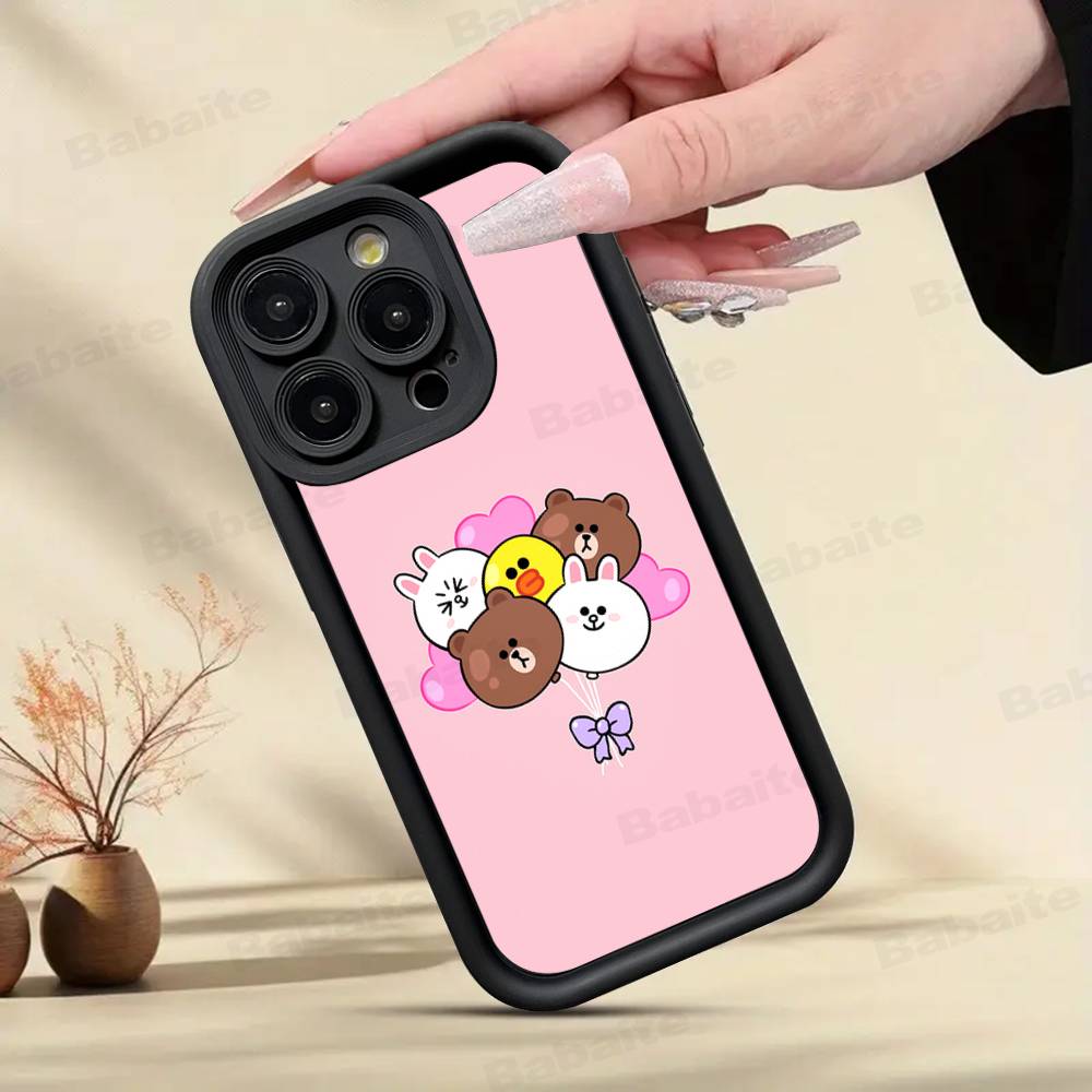 Cartoon Cute C-Cony B-Brown Phone Case For IPhone 17 16 15 14 13 12 11 Air Plus Pro Max Soft Back Cover