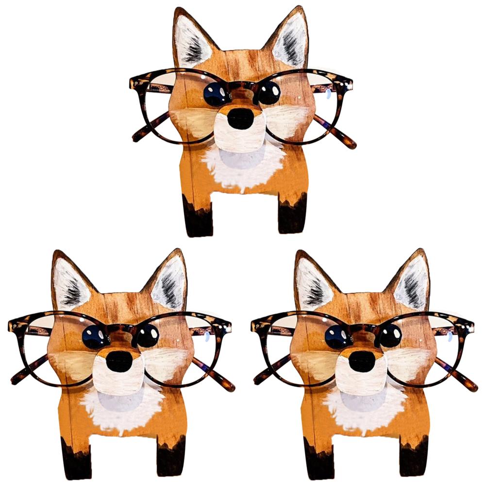 1/3 шт. Милый держатель для очков в виде животного, мультяшный кот, лиса, ленивец, собака, подставка для очков, витрина, декор для дома, офиса, стола