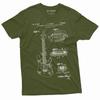 Guitar 1955 Patent T-shirt Guitar Player Birthday Music Musician Guitarist Tee