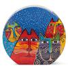 Laurel Burch [A2396] - Multicolor 'Laurel Burch' Ceramic Vase (cats) - 27x25x6cm