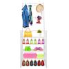 Hallway Coat Rack Organizer Entrance Plus Home 5 Shelves Shoe Rack 20 Pairs 8 Hangers 169x60x28cm
