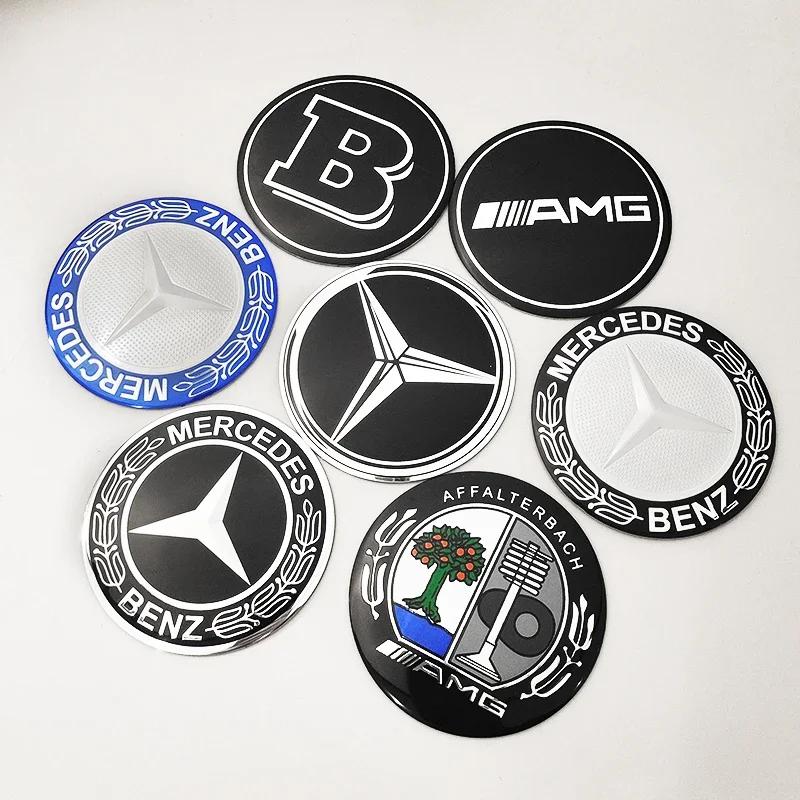 56mm60mm65mm75mm Car Wheel hub Center Cap Badge covers sticker 4pcs Mercedes Benz W204 W205 W212 W213 W177 W176 W117 X253 W247