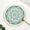 Romantic Bohemian Placemats Round Coaster Cotton Pad Heat Insulation Mat  Wedding Table Decor
