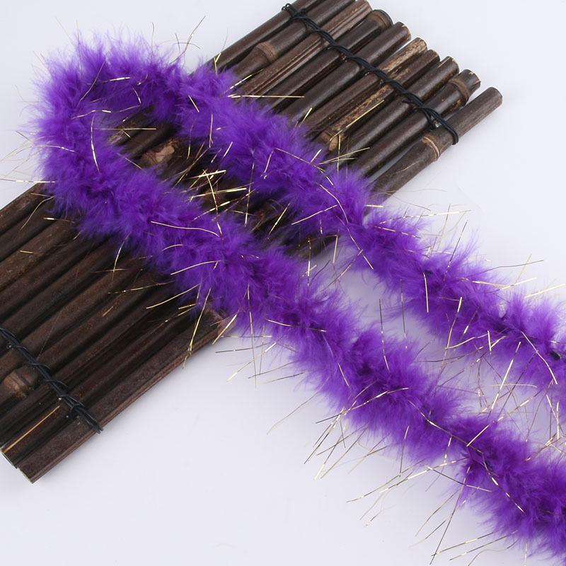 Цветные полоски перьев: Бархатные и золотые перья индейки для рождественского декора и подарков