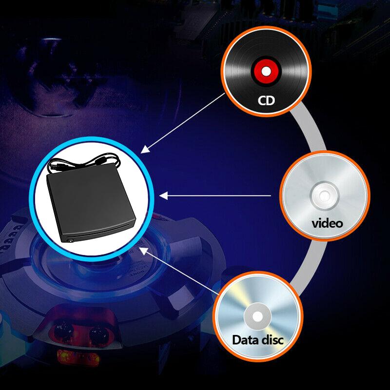 Супертонкий USB-питание, внешний автомобильный CD-DVD-плеер, совместимый с ПК, светодиодным телевизором, MP5-мультимедийным плеером, Android-стерео, автомобильные аксессуары