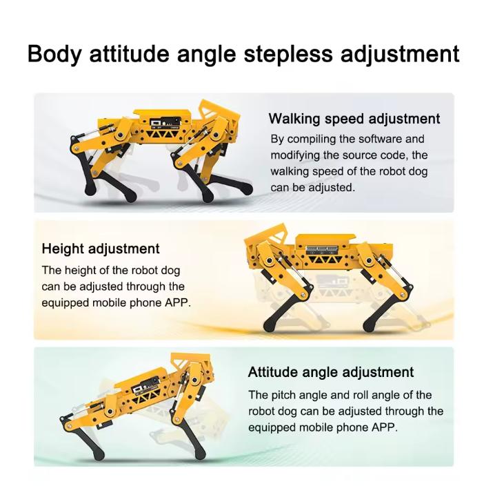 ESP32 Четвероногий Робот Собака MechDog Интеллектуальный ИИ Бионический Робот Scratch Python Графическое Программирование Arduino Робот DIY Набор