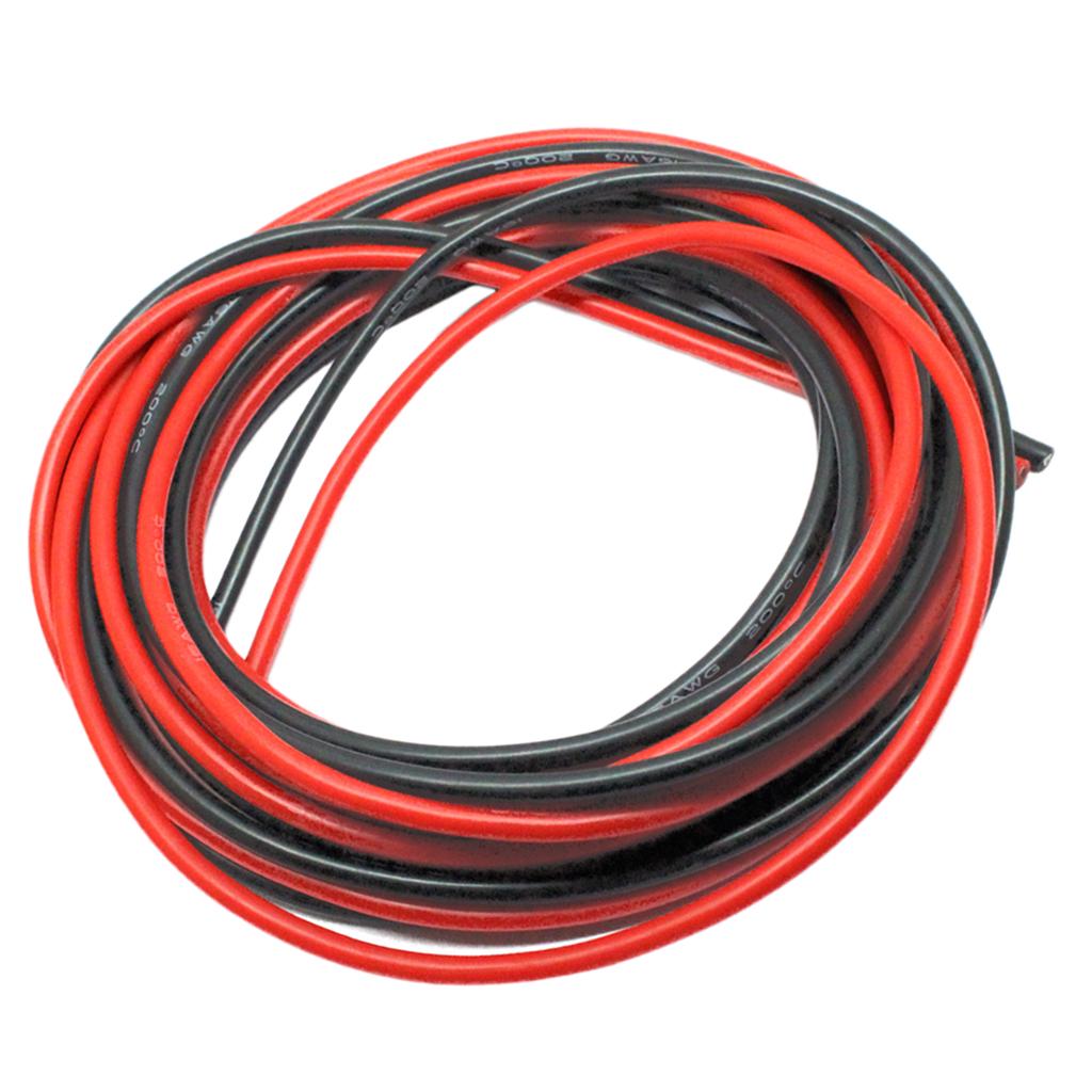 2-х рулонный сверхгибкий силиконовый кабель 16AWG, устойчивый к высоким температурам