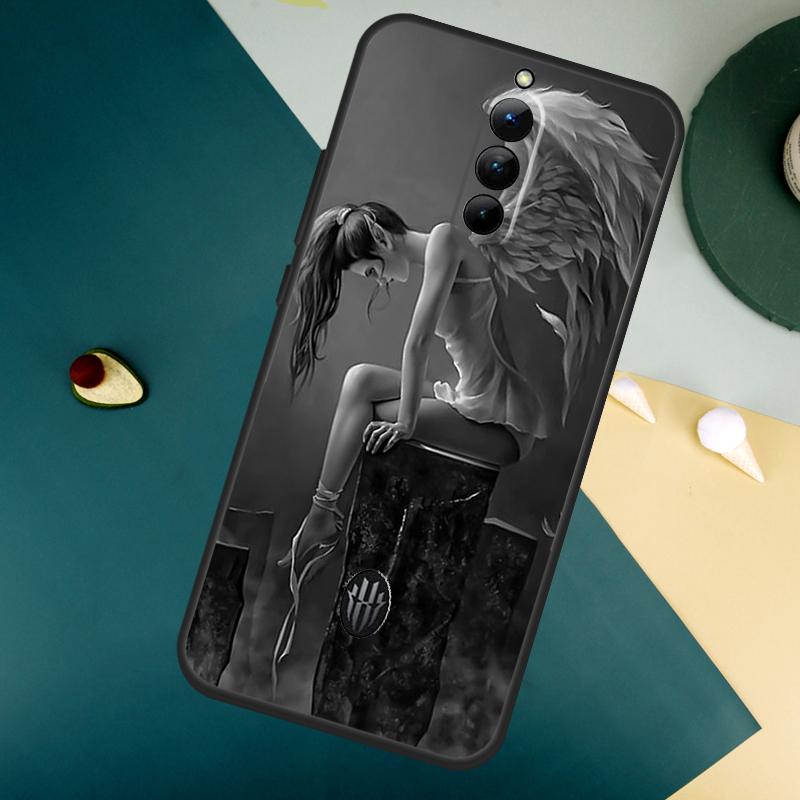 Чехол для ZTE Nubia Red Magic 10S 8 9 8S 9S Pro Plus 10 Air 6S 7S 7 Pro Red Magic 11 Pro Plus с рисунком 'Крылья падшего ангела'