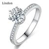 Классическое кольцо Lindon из медного сплава с цирконием, женские ювелирные изделия, свадебный подарок для вечеринки