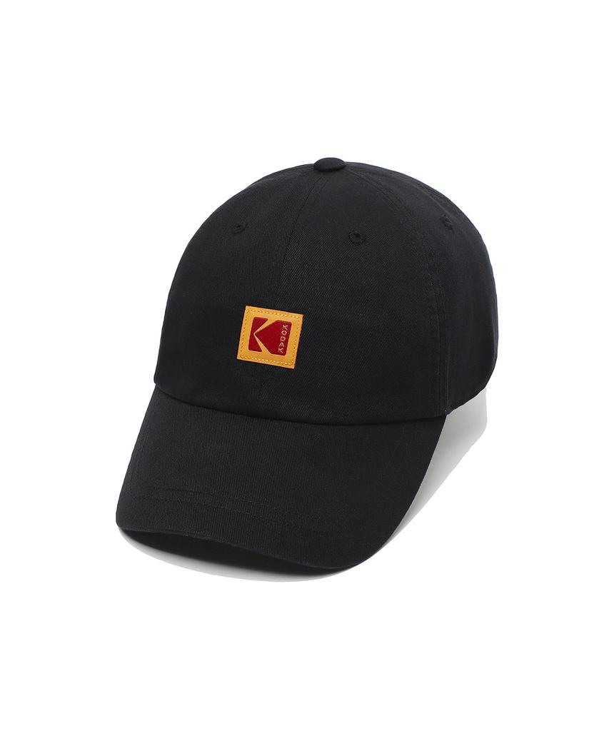 Кепка KODAK Свободного кроя с квадратным логотипом Черная