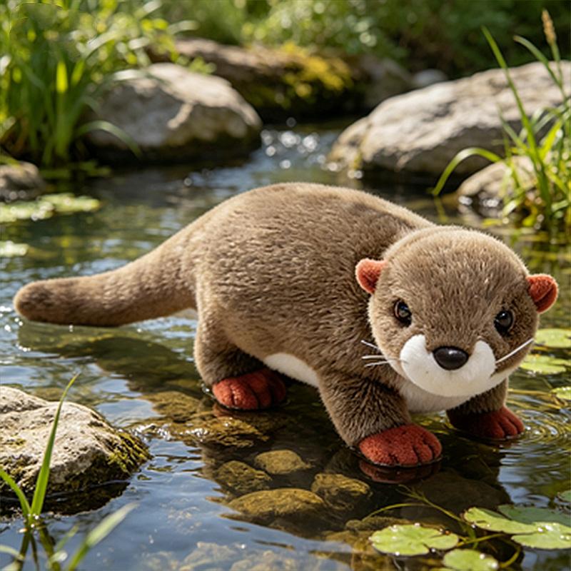 The Funny Simulated Otter Plush Toy Home Decoration High-quality And Comfortable Children's Birthday Gift For Couples Gift