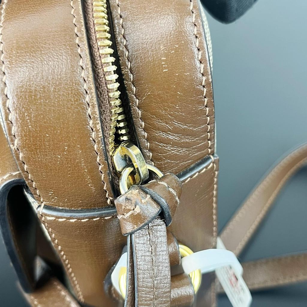 [Pre-Owned] Gucci Horsebit 1955 Small Shoulder Bag 'Beige/Ebony' - Excellent #88VANG