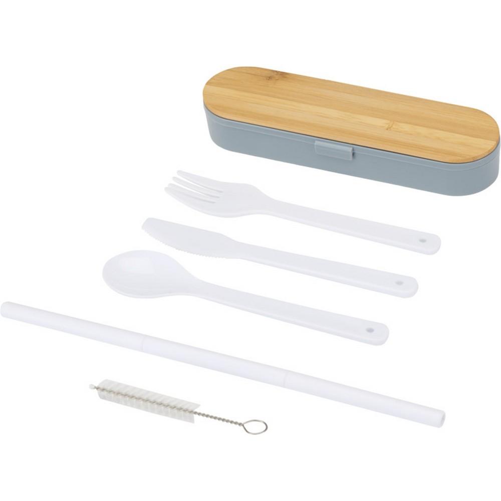 Floso Bamboo Lid Plain Cutlery Set
