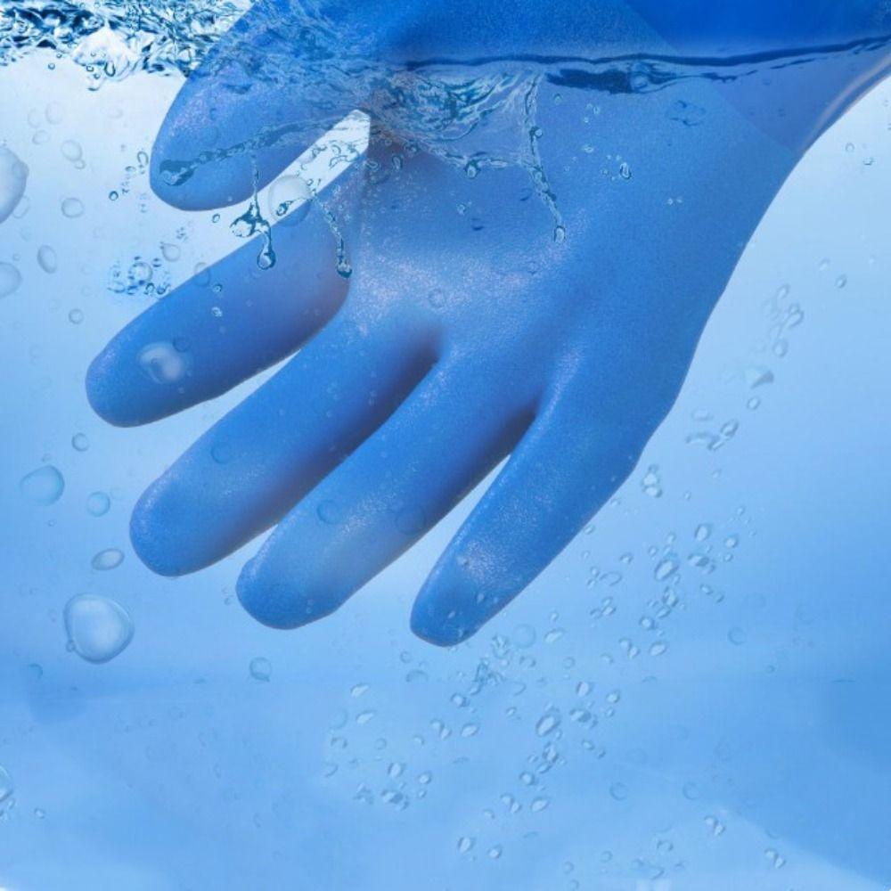 Бытовой Аквариум Мужские Водонепроницаемые Перчатки Пруд Перчатки Резиновые Перчатки Длинный Рукав