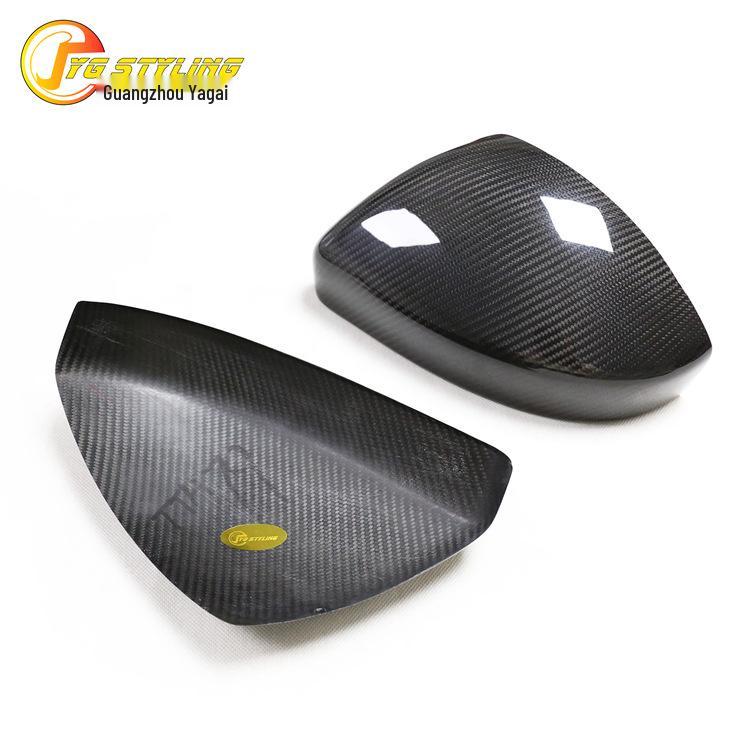 Highly Popular Dry Carbon Fiber Stick-on Mirror Covers for Jaguar F-PACE and E-PACE.